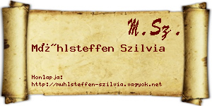 Mühlsteffen Szilvia névjegykártya